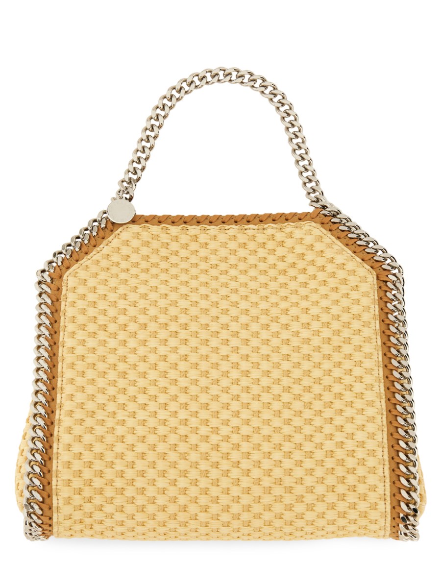 STELLA McCARTNEY    FALABELLA MINI RAFFIA TOTE BAG