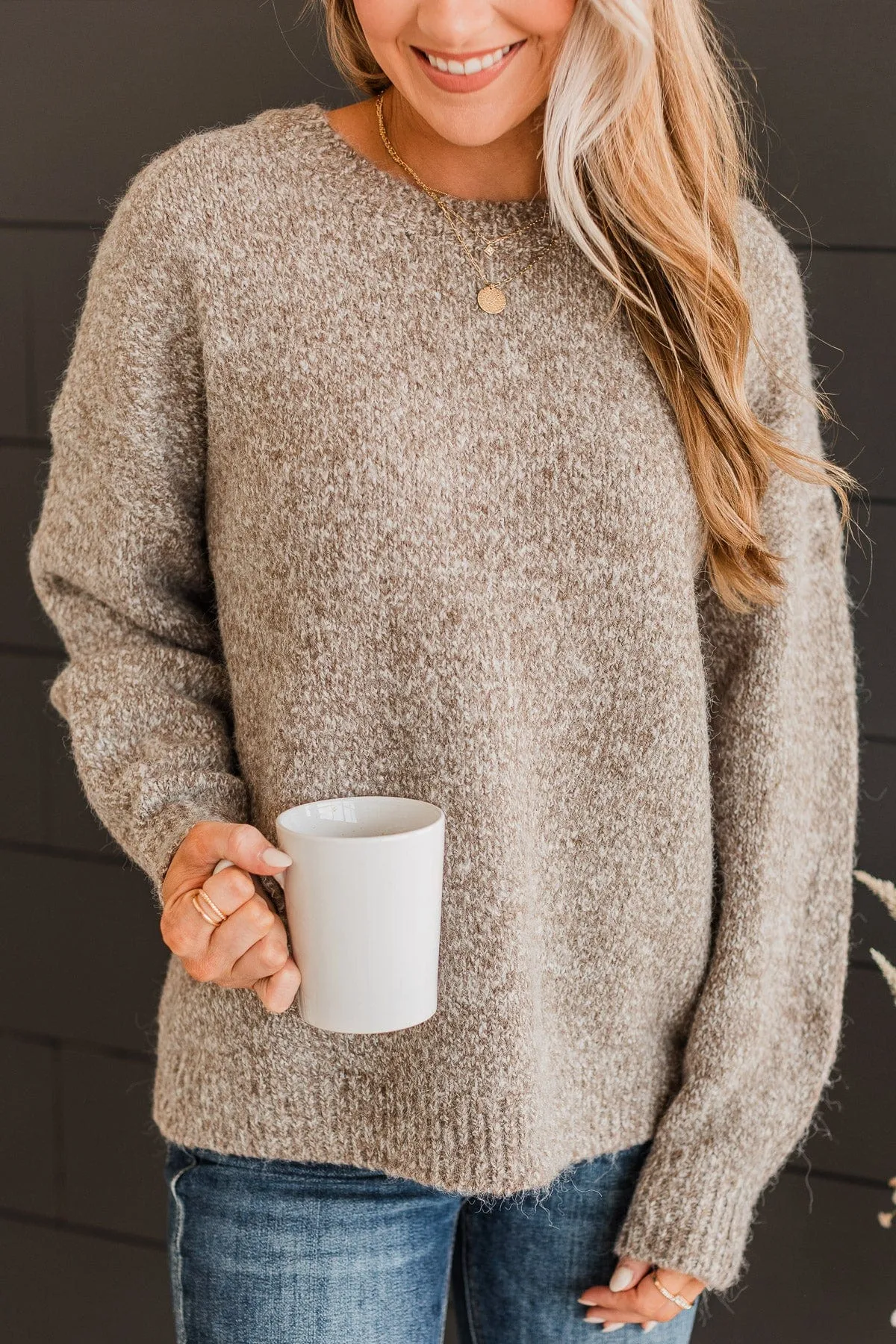 Still The One Knit Sweater- Mocha