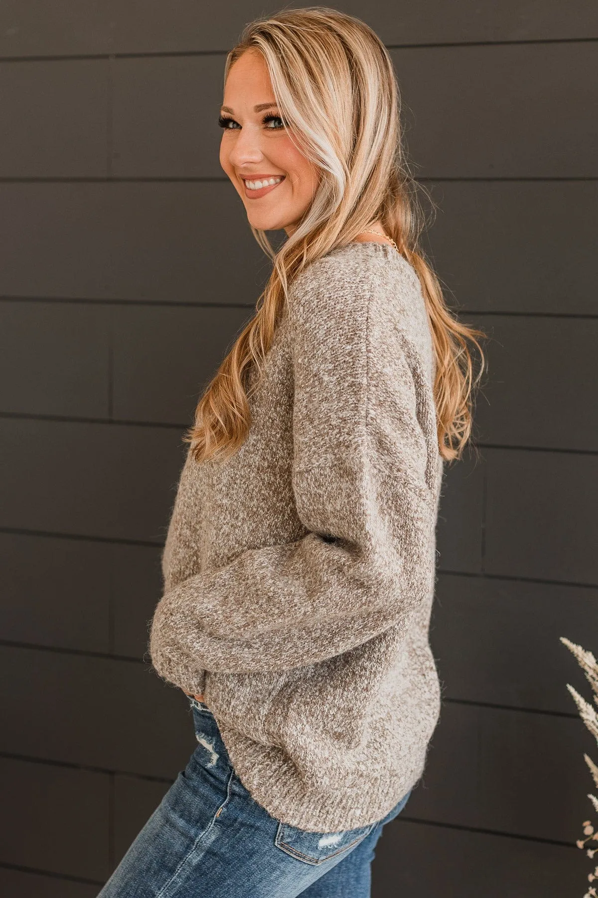 Still The One Knit Sweater- Mocha