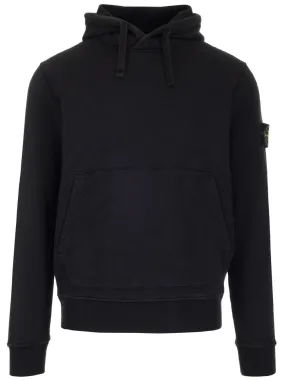 Stone Island Logo Patch Drawstring Hoodie