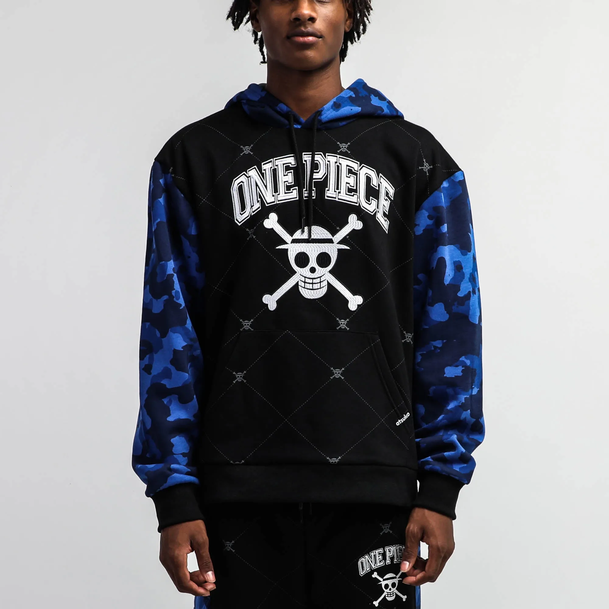 Straw Hat Crew Blue Camo Hoodie