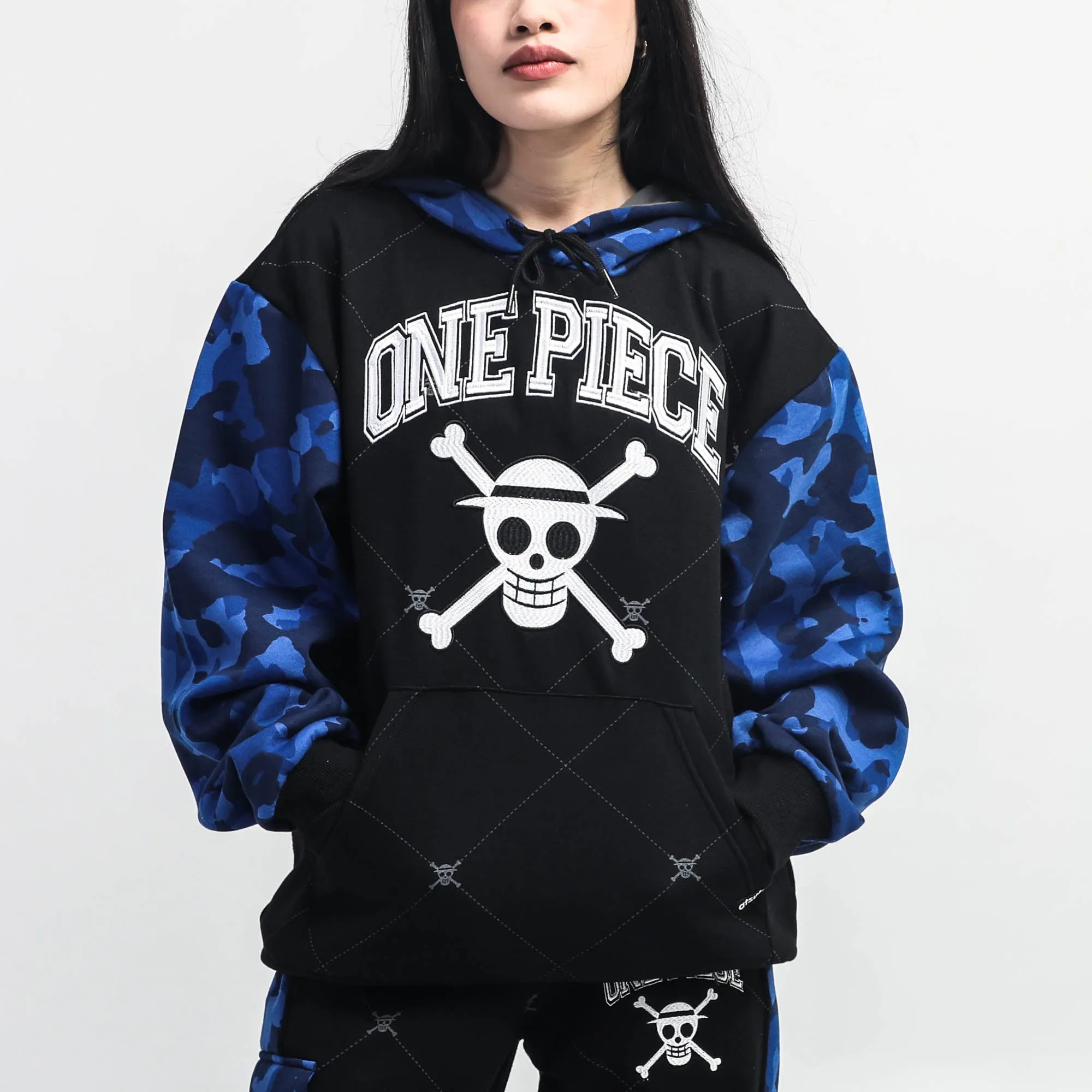 Straw Hat Crew Blue Camo Hoodie