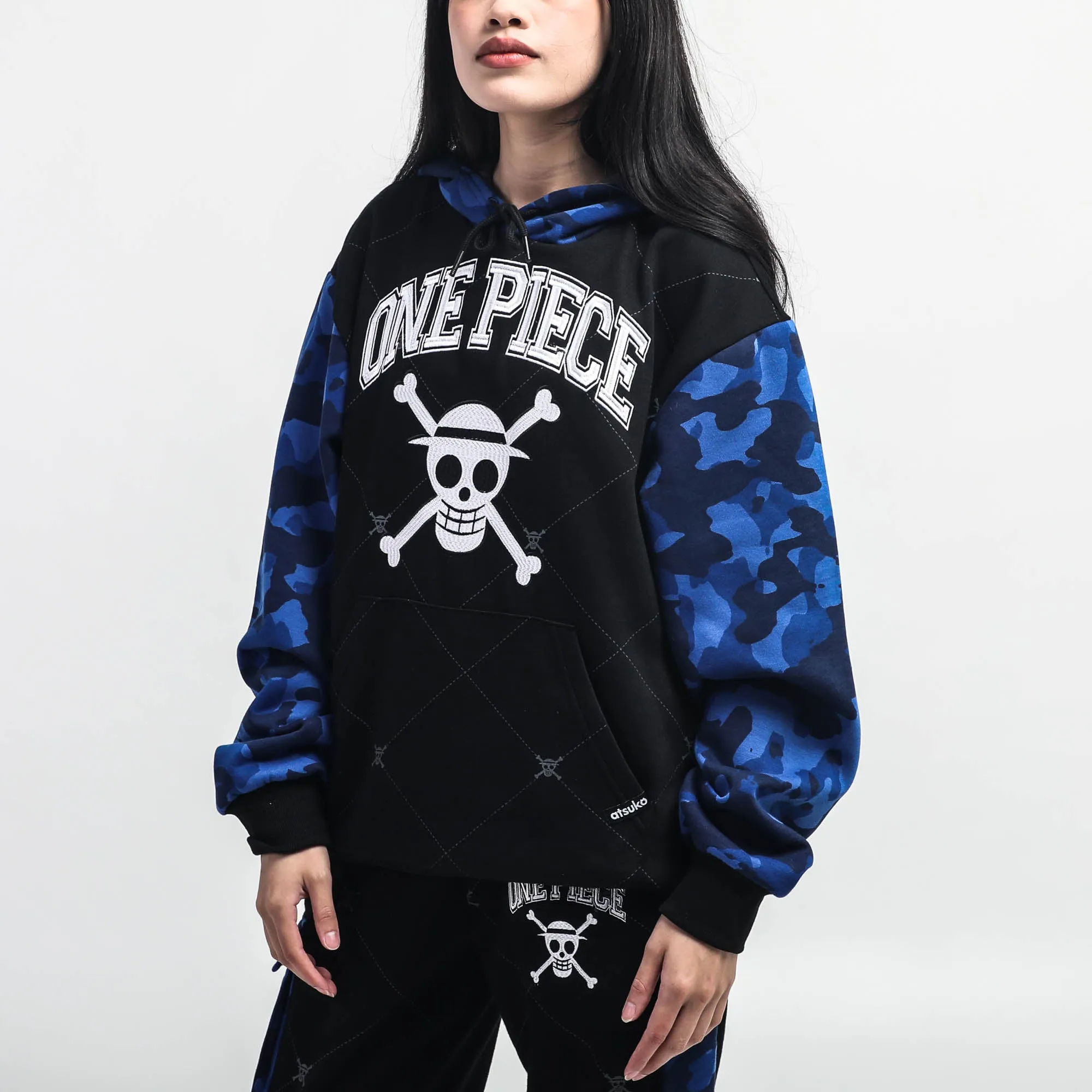 Straw Hat Crew Blue Camo Hoodie