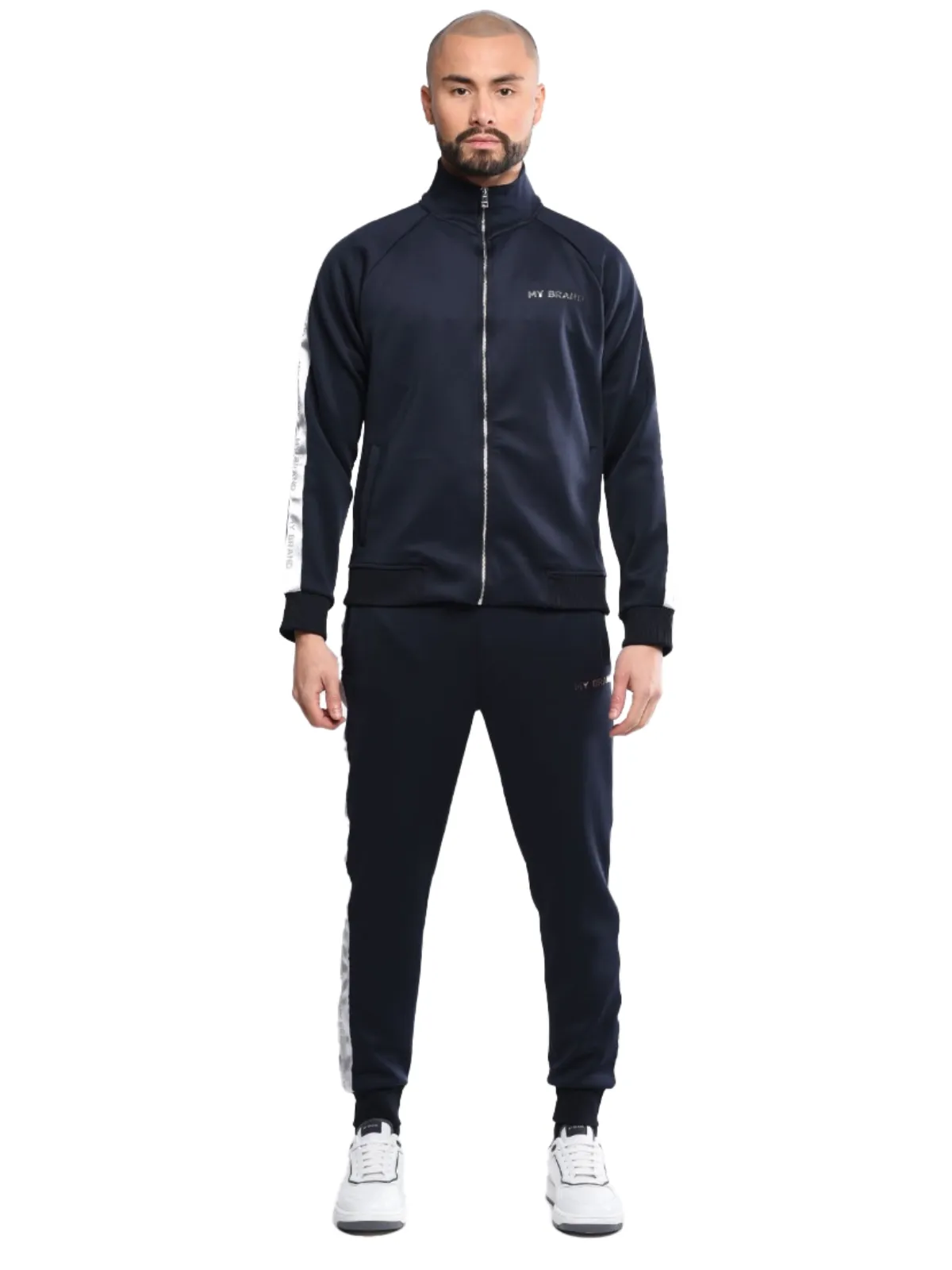 Stripe Tracksuit Na Jacket | NAVY