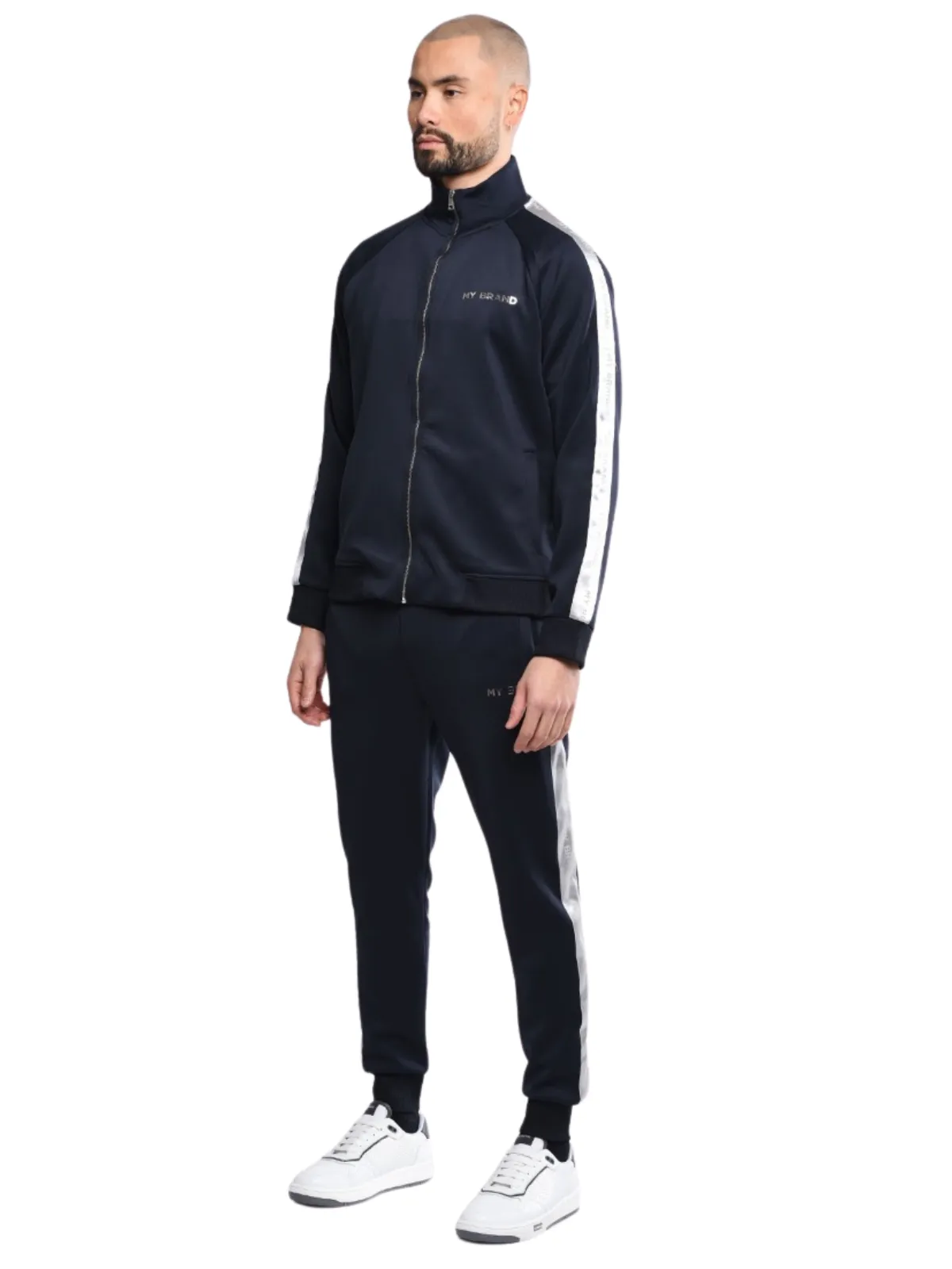 Stripe Tracksuit Na Jacket | NAVY