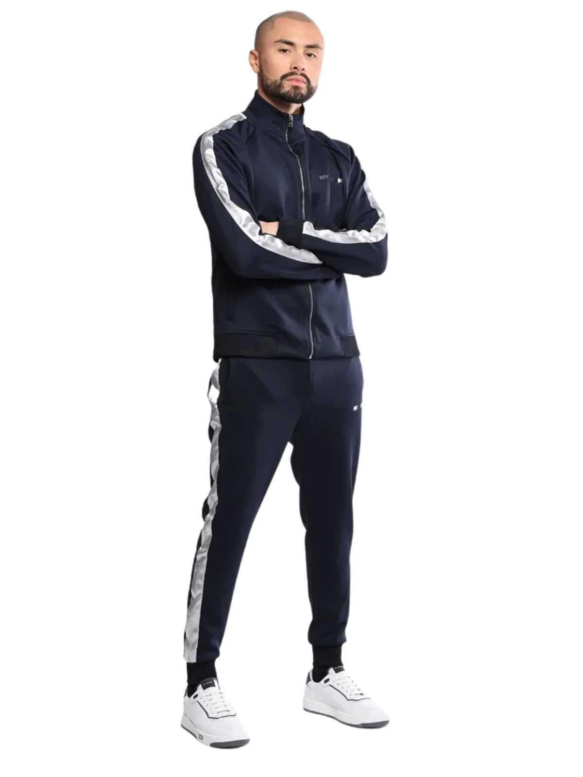 Stripe Tracksuit Na Jacket | NAVY