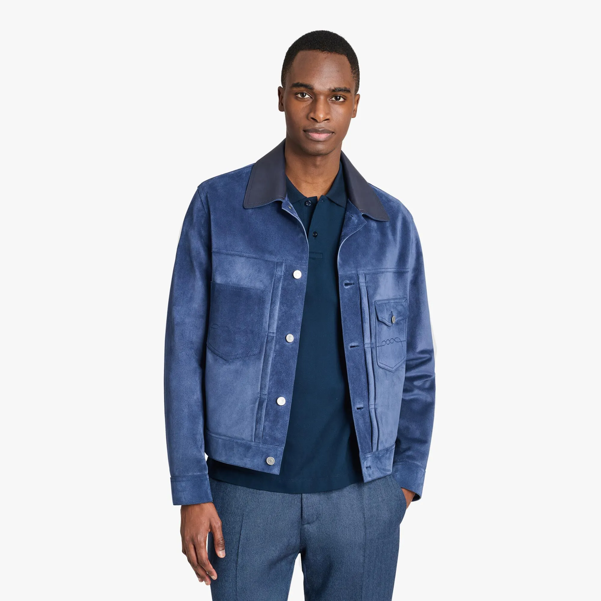 Suede Denim Jacket