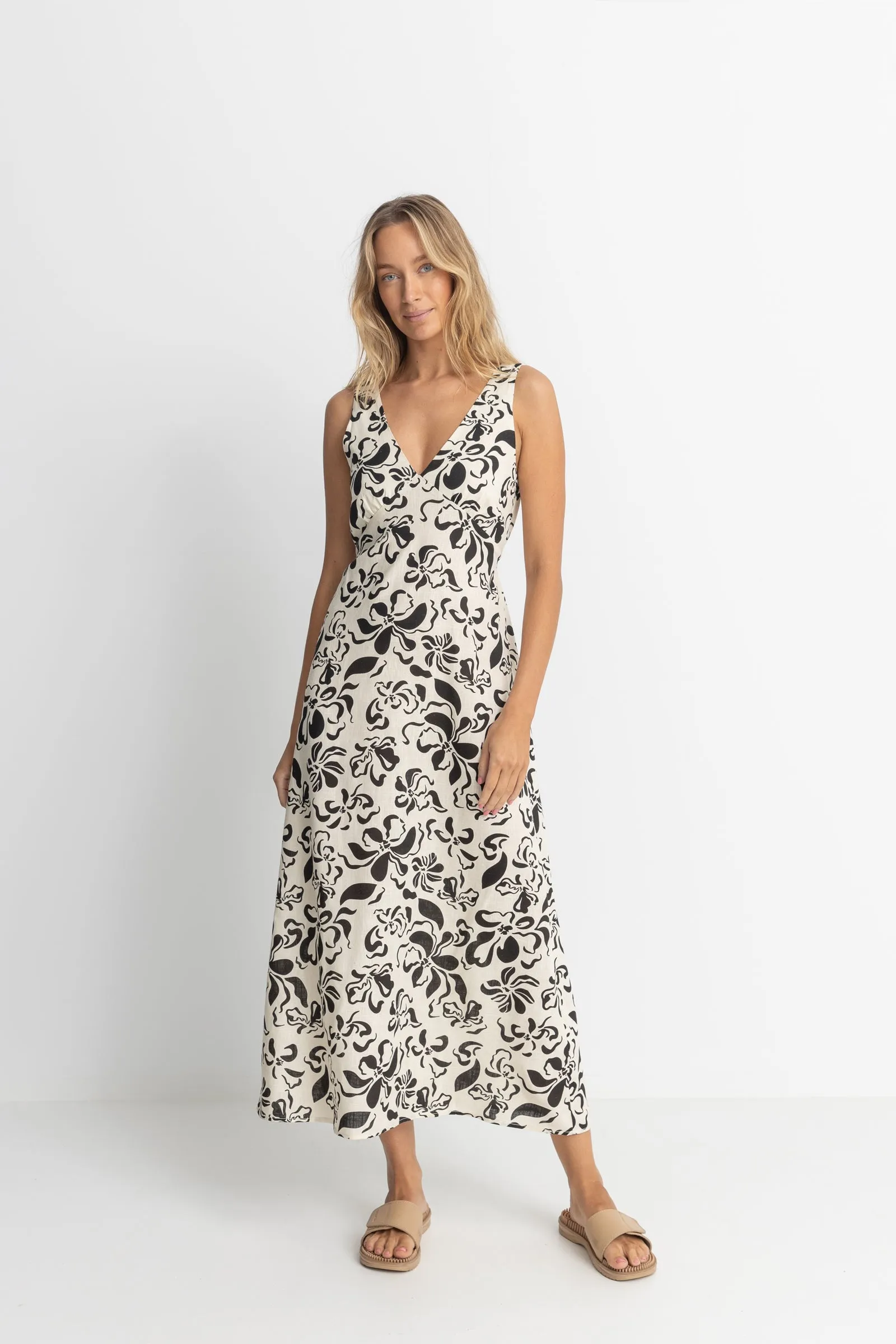 Sundance Floral Maxi Dress Natural