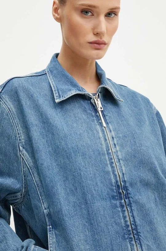 Sunnei denim jacket blue color RTWXOUW004