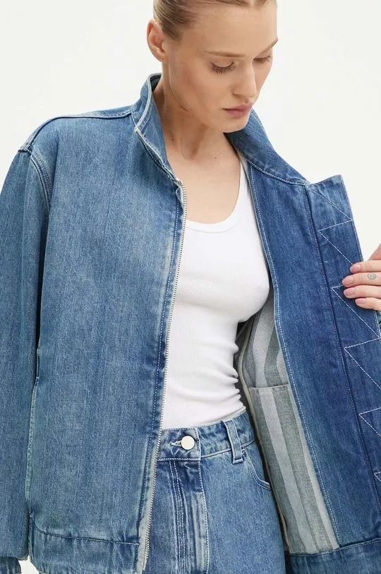 Sunnei denim jacket blue color RTWXOUW004