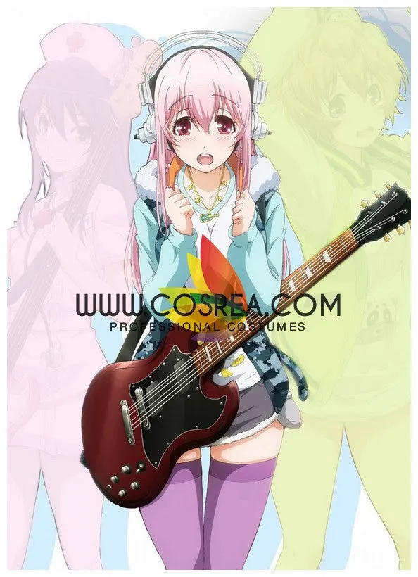 Super Sonico Tiger Hoodie Cosplay Costume