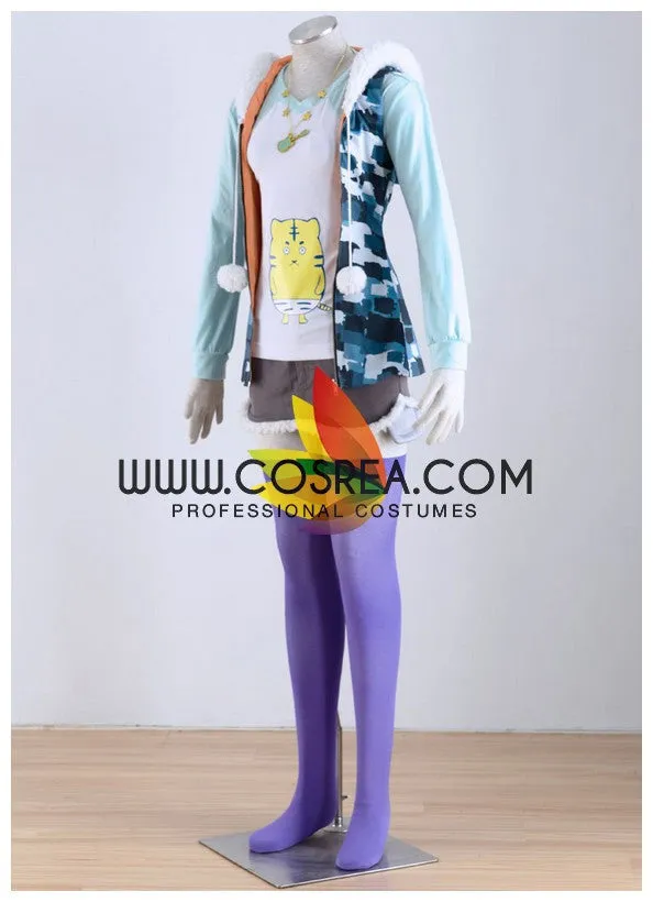 Super Sonico Tiger Hoodie Cosplay Costume