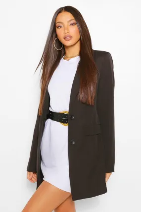 Tall Fitted Satin Blazer