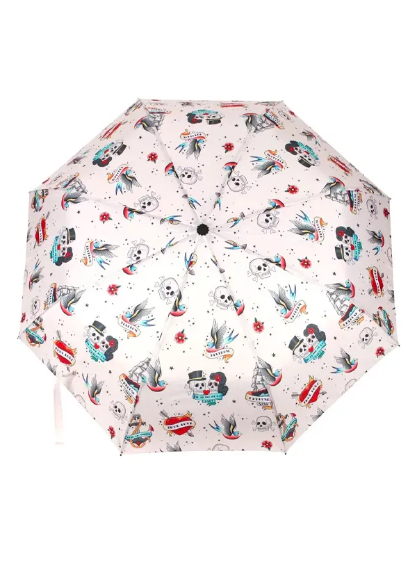 Tattoo Print Travel Umbrella