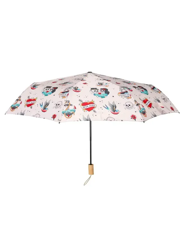 Tattoo Print Travel Umbrella