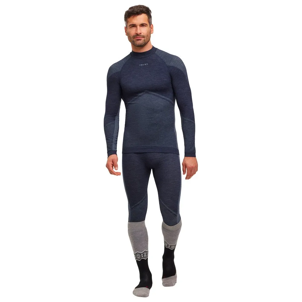 Technical underwear Falke ---Wool Tech Longsleeved Shirt Trend Space Blue