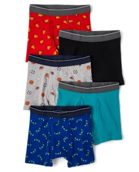 The Children's Place Boys Sport Boxer Brief Underwear 5-Pack