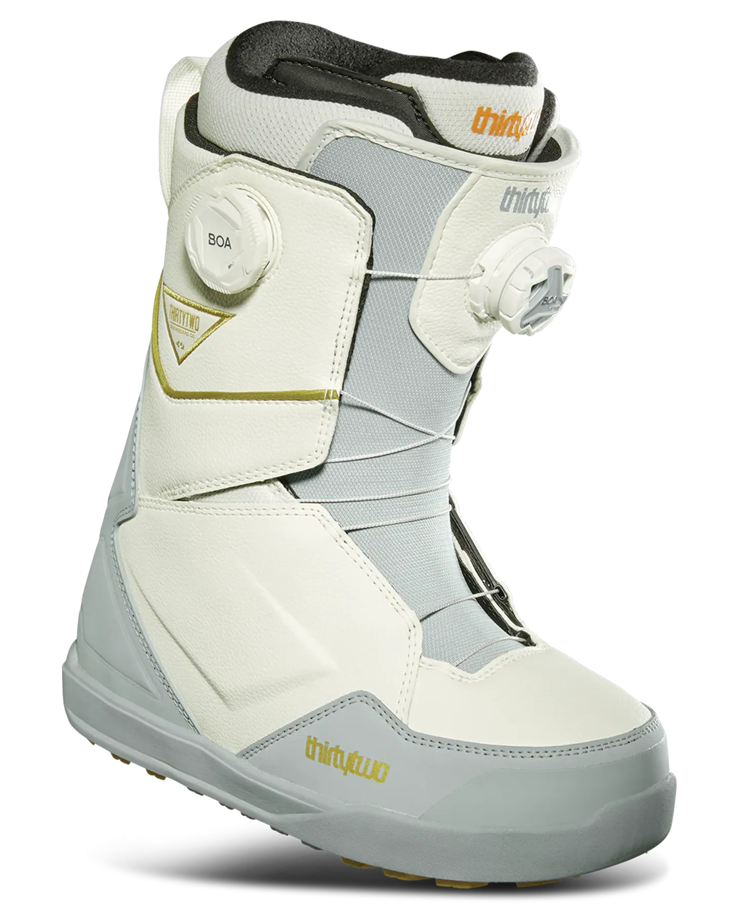 Thirtytwo Lashed Double BOA Women's Snowboard Boots - White/Grey - 2024 | Shop Snowboard Boots at Trojan Wake Ski Snow &