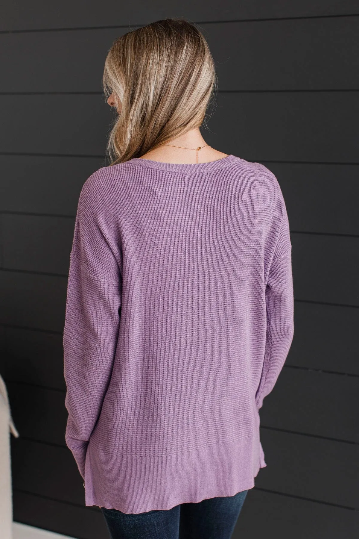 Time To Thrive Knit Sweater- Lavender