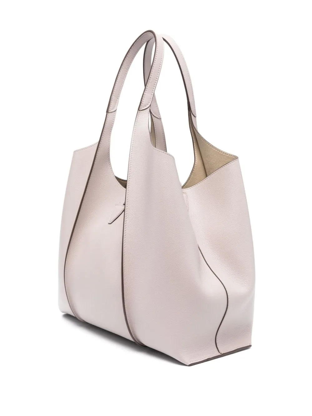 TOD'S Trendy Tote for the Modern Woman - Brown Calf Leather Shoulder Bag