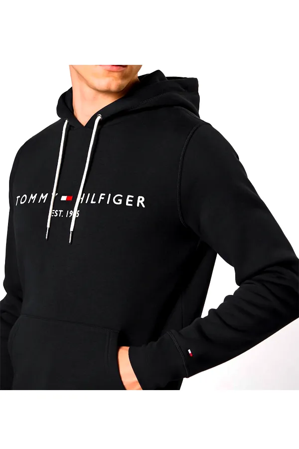 Tommy Hilfiger Essential Logo Hoodie Black