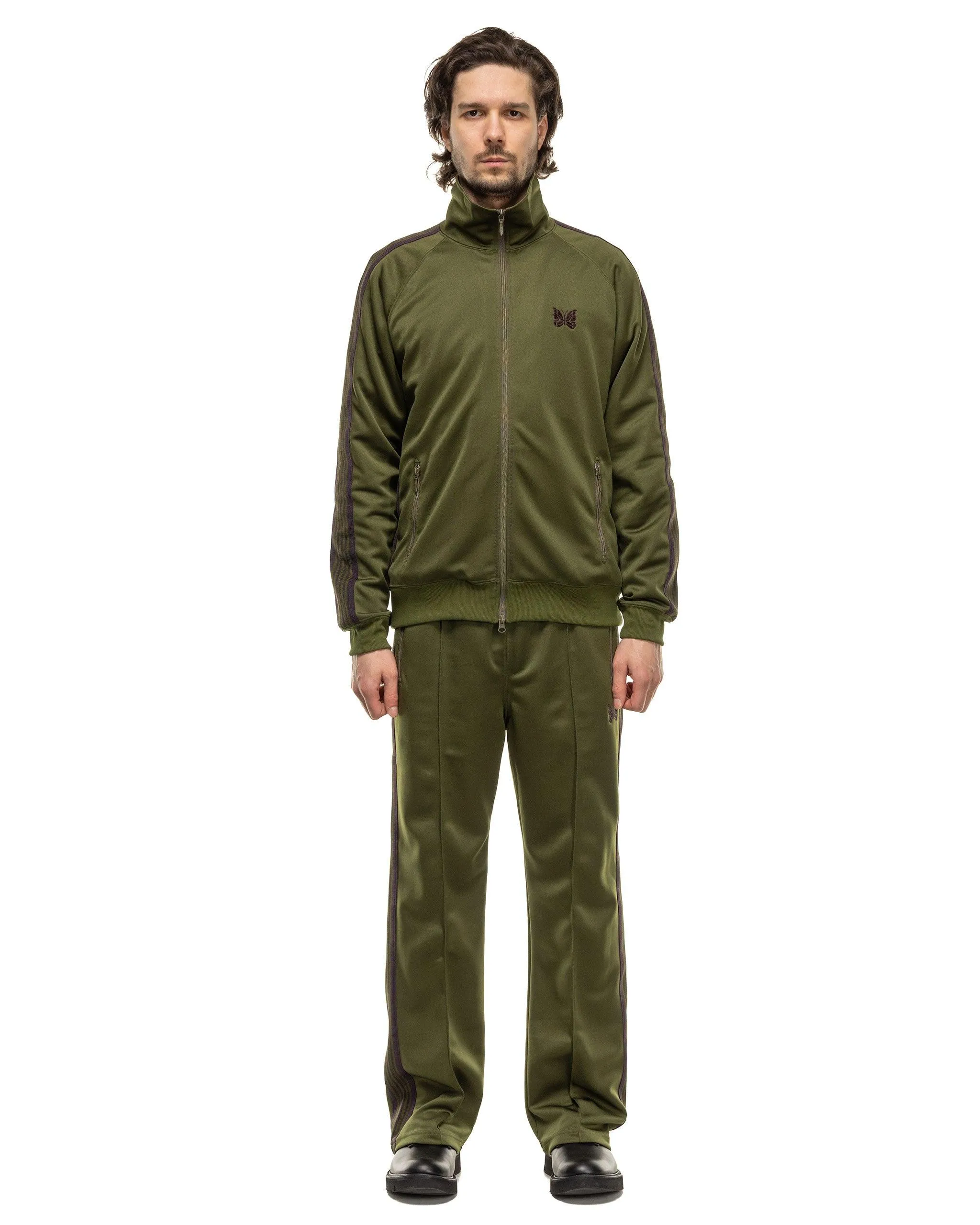 Track Jacket - Poly Smooth Olive