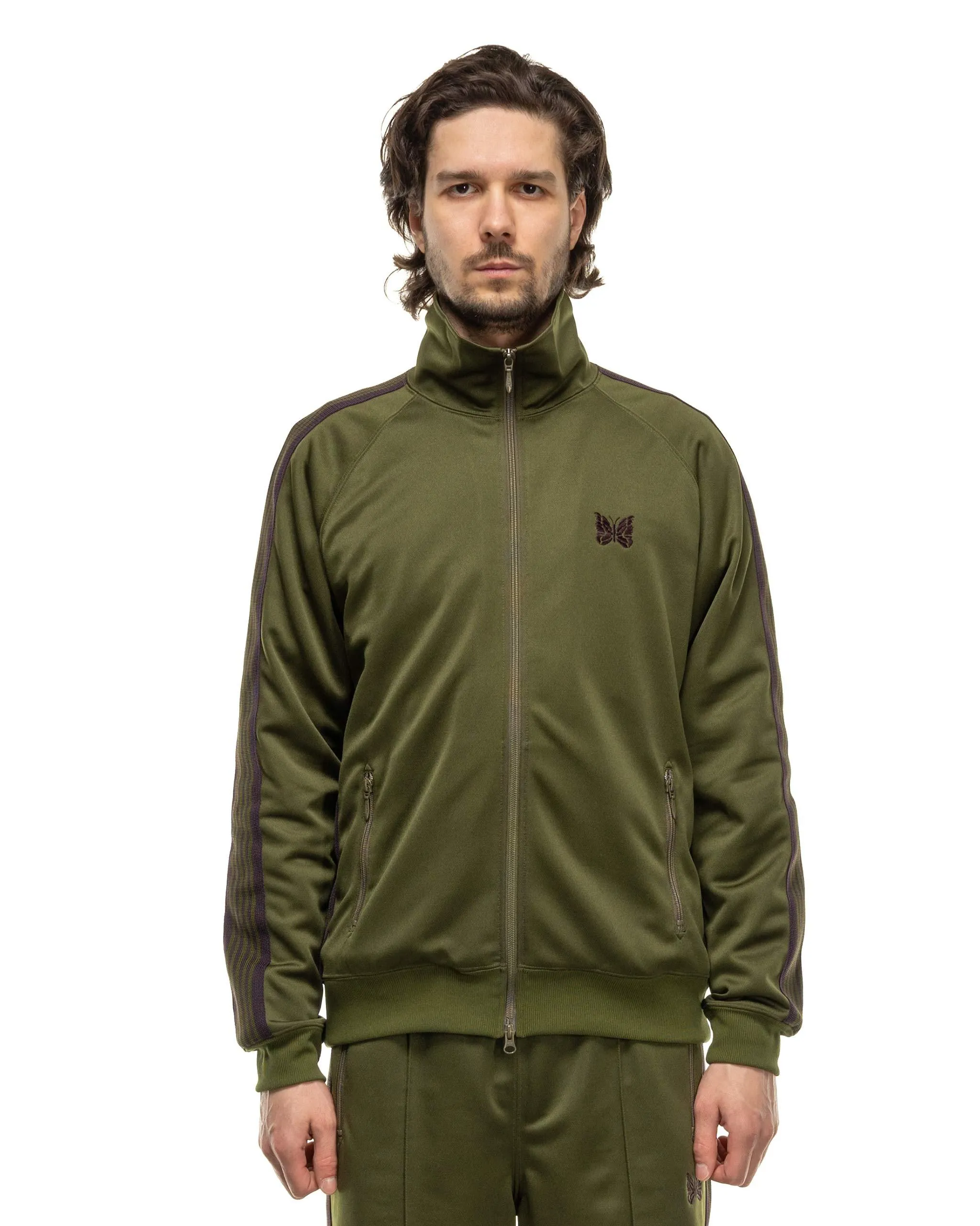 Track Jacket - Poly Smooth Olive