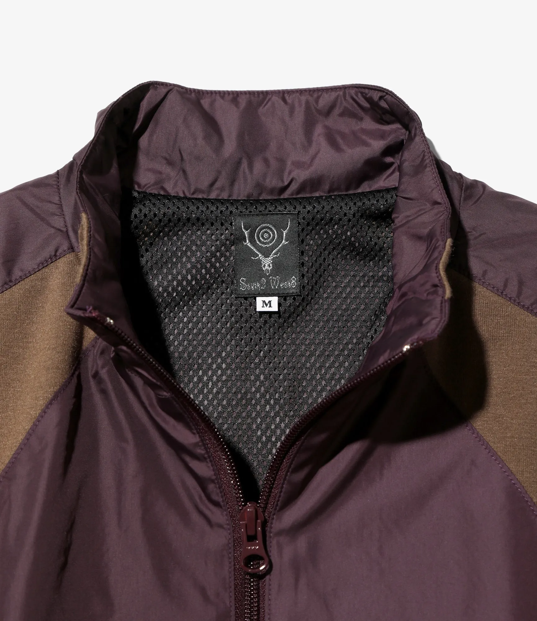 Track Jacket – Bordeaux Nylon Taffeta