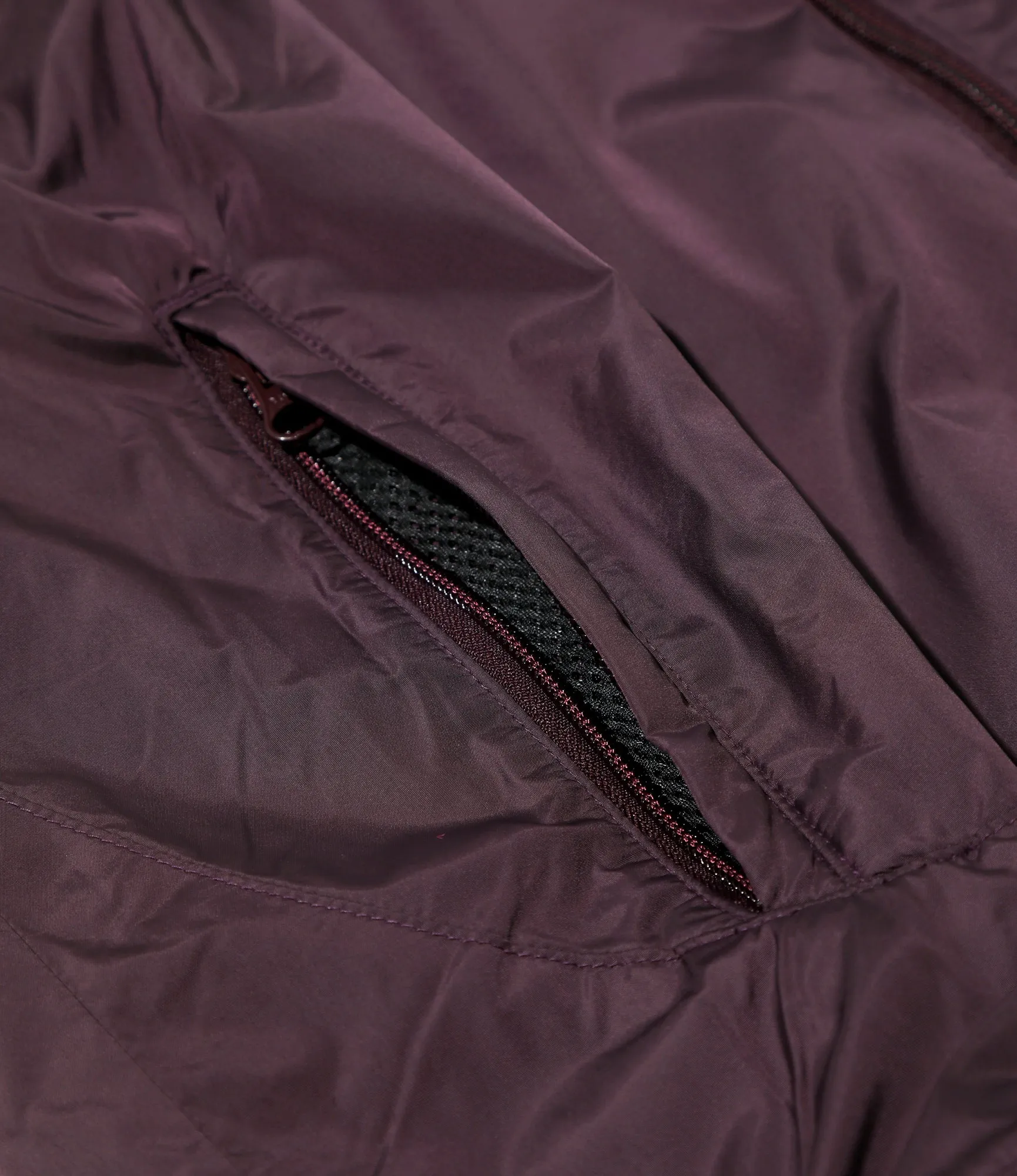 Track Jacket – Bordeaux Nylon Taffeta