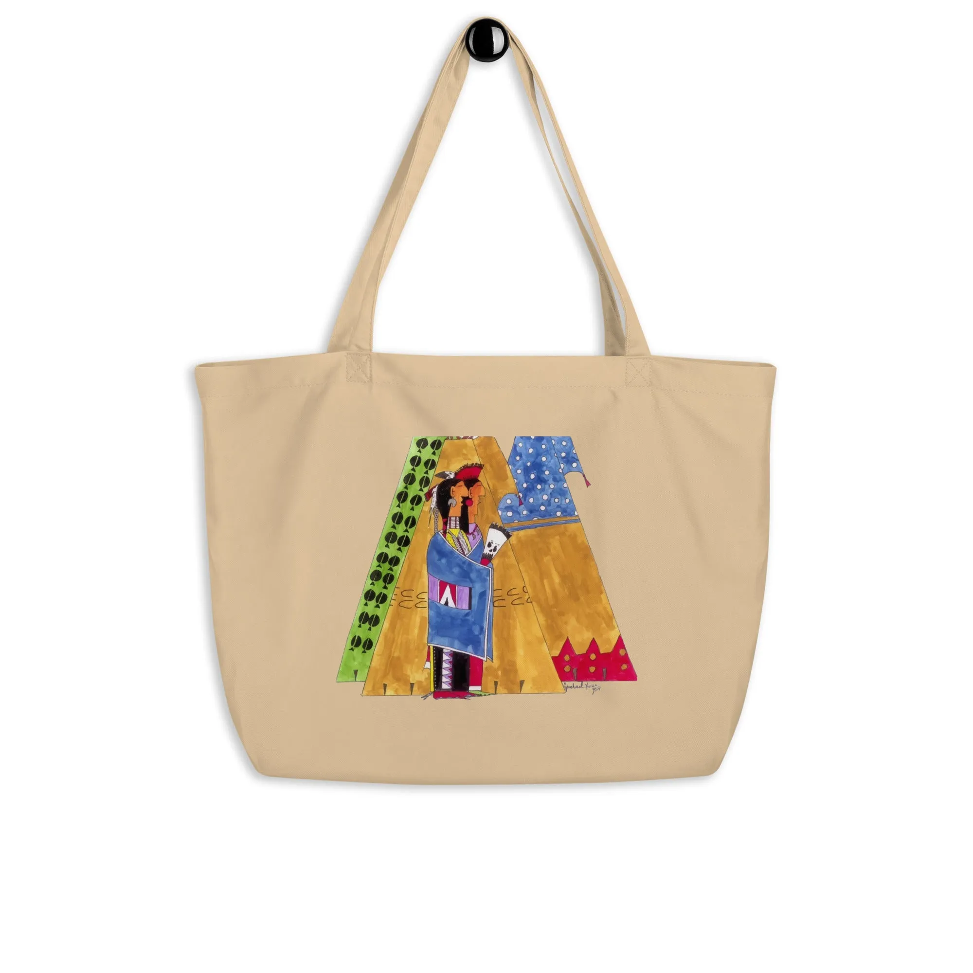 Two Spirit (two sides!) - Large organic tote bag