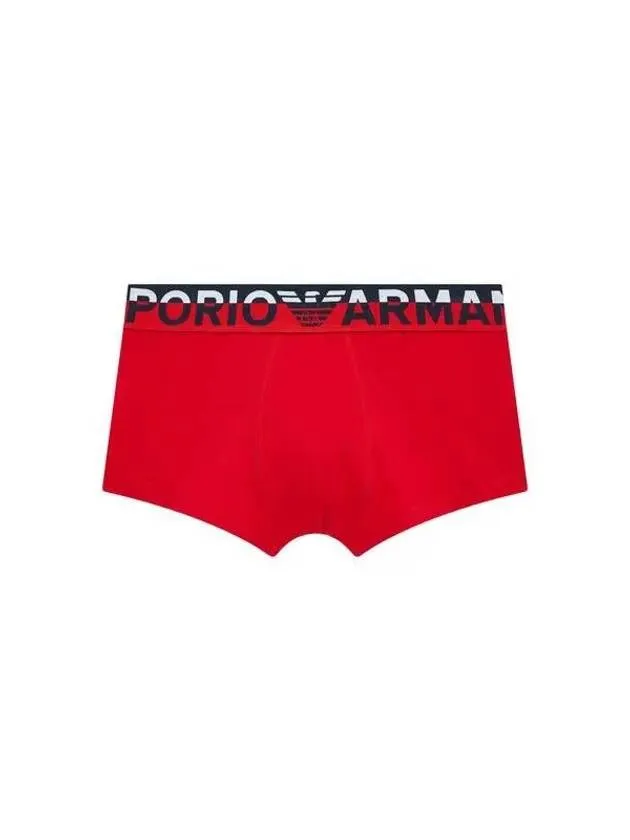 UNDERWEAR Overseas Station Season Big Chance 8 18 Men s Color Block Banding Cotton Drawn Red 271288