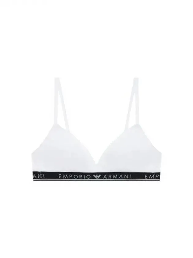 UNDERWEAR Overseas Station Season Big Chance 8 18 Women s Line Logo Band Triangle Bra White 271799