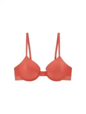 UNDERWEAR Overseas Station Season Big Chance 8 18 Women s Logo Band Microfiber Contour Bra Light Red 271870