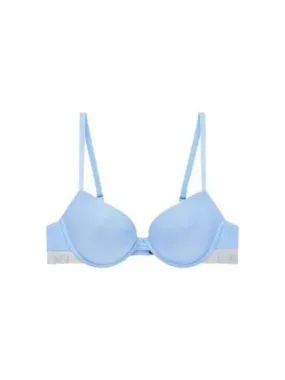 UNDERWEAR Women s Logo Banding Micro Push up Bra Sky Blue 270217