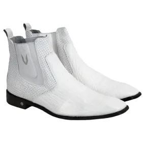 Vestigium Shark Chelsea Boots White