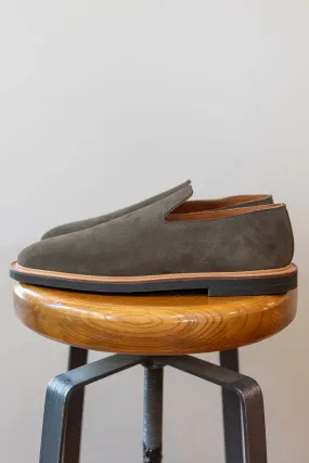 Viberg Slipper - Earth Janus Calf Suede