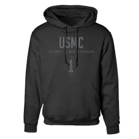 Vietnam 1st Marine Division Tonal Hoodie