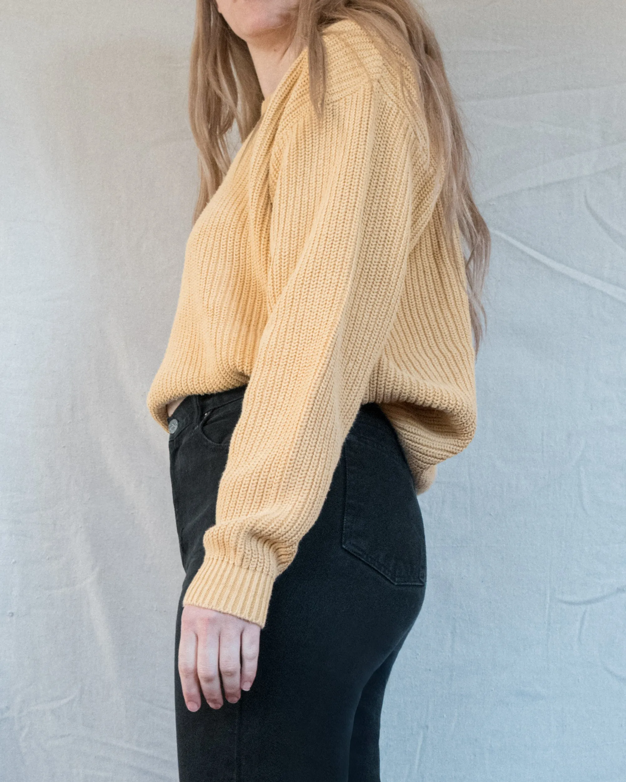 Vintage Chunky Knit Sweater (S/M)