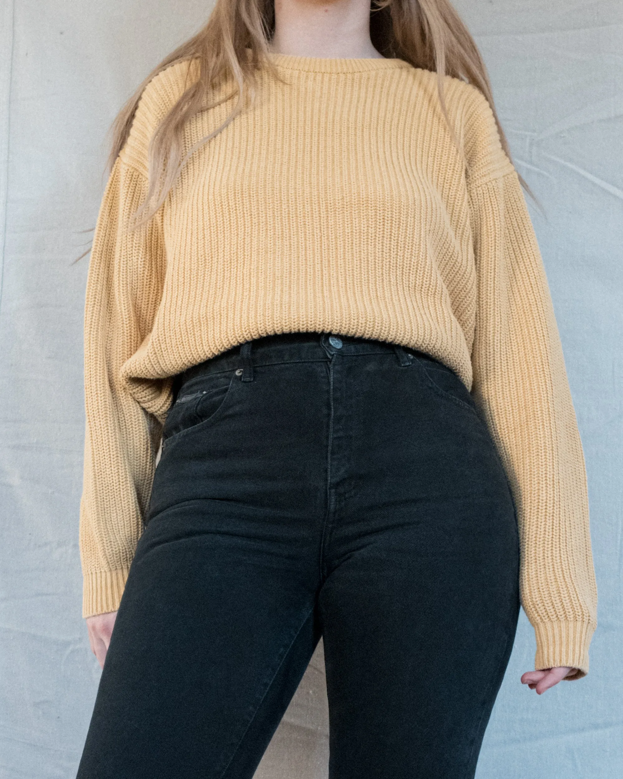 Vintage Chunky Knit Sweater (S/M)