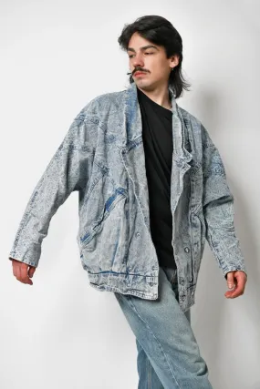 Warm vintage denim jacket