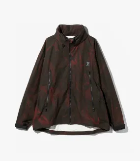 Weather Effect Jacket – Black/Red 'Purge' Print Ripstop