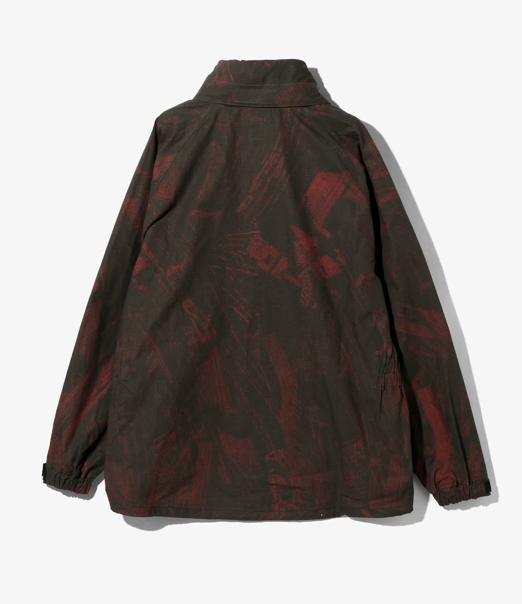 Weather Effect Jacket – Black/Red 'Purge' Print Ripstop