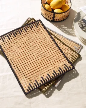 Wicker Rain placemat set of 4