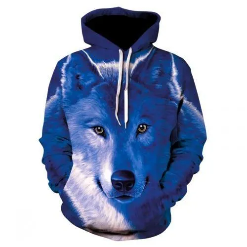 Wolf Animal 3D Printed Hooded Hoodie