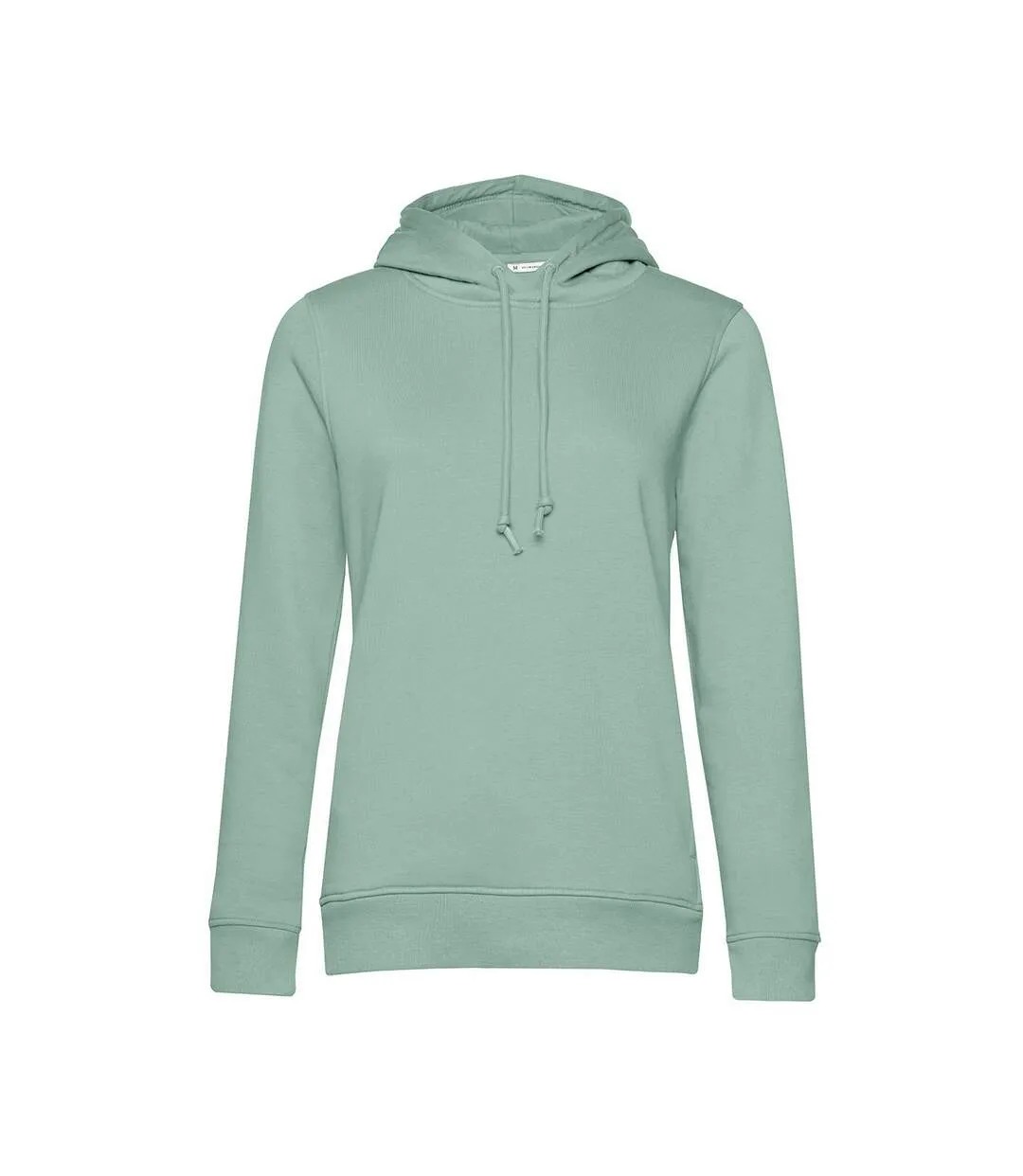 Womens/ladies organic hoodie sage B&C