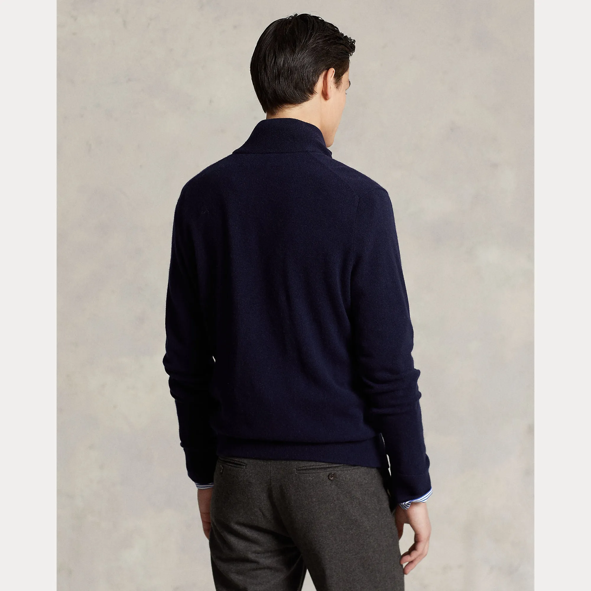 WOOL FULL-ZIP SWEATER