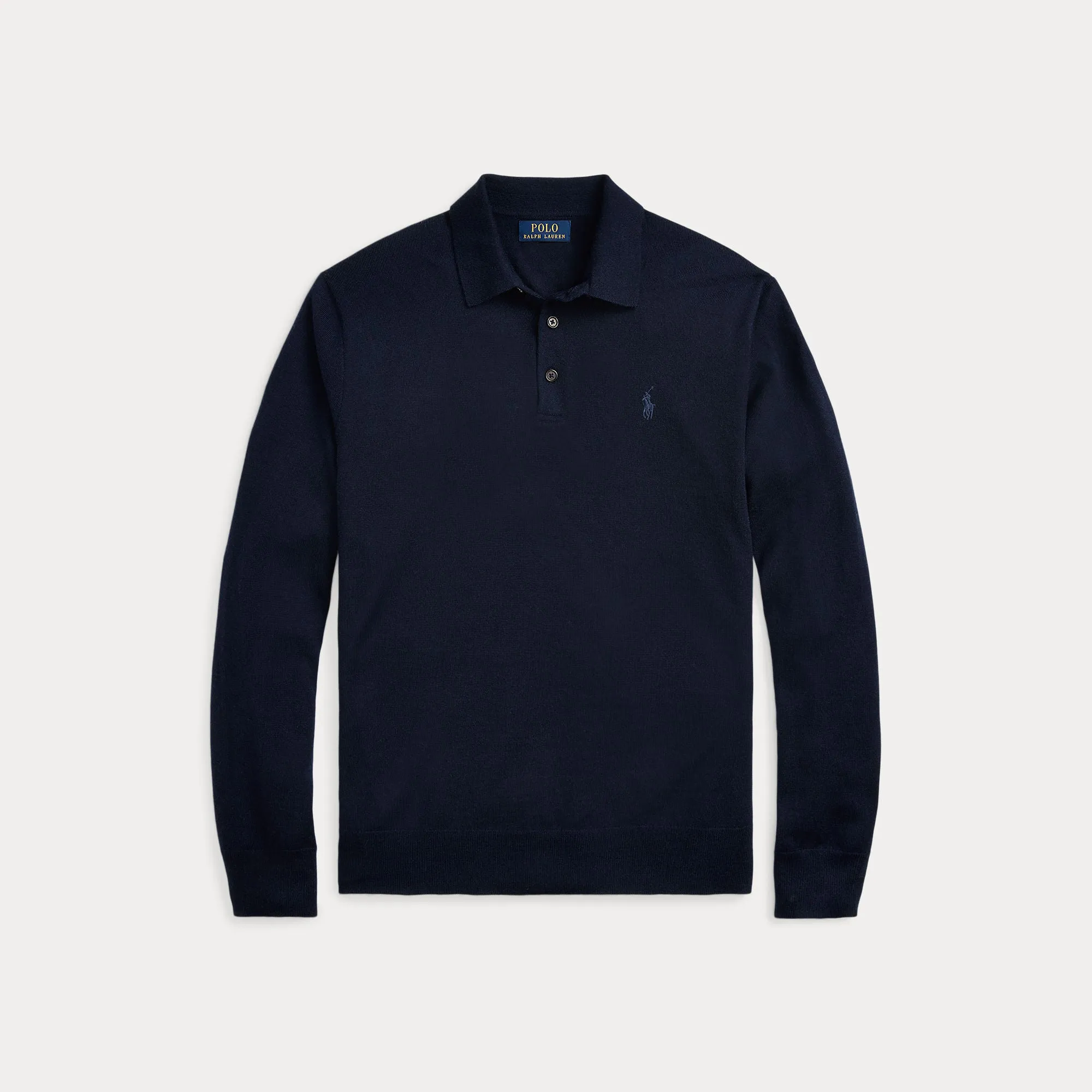 WOOL POLO-COLLAR SWEATER