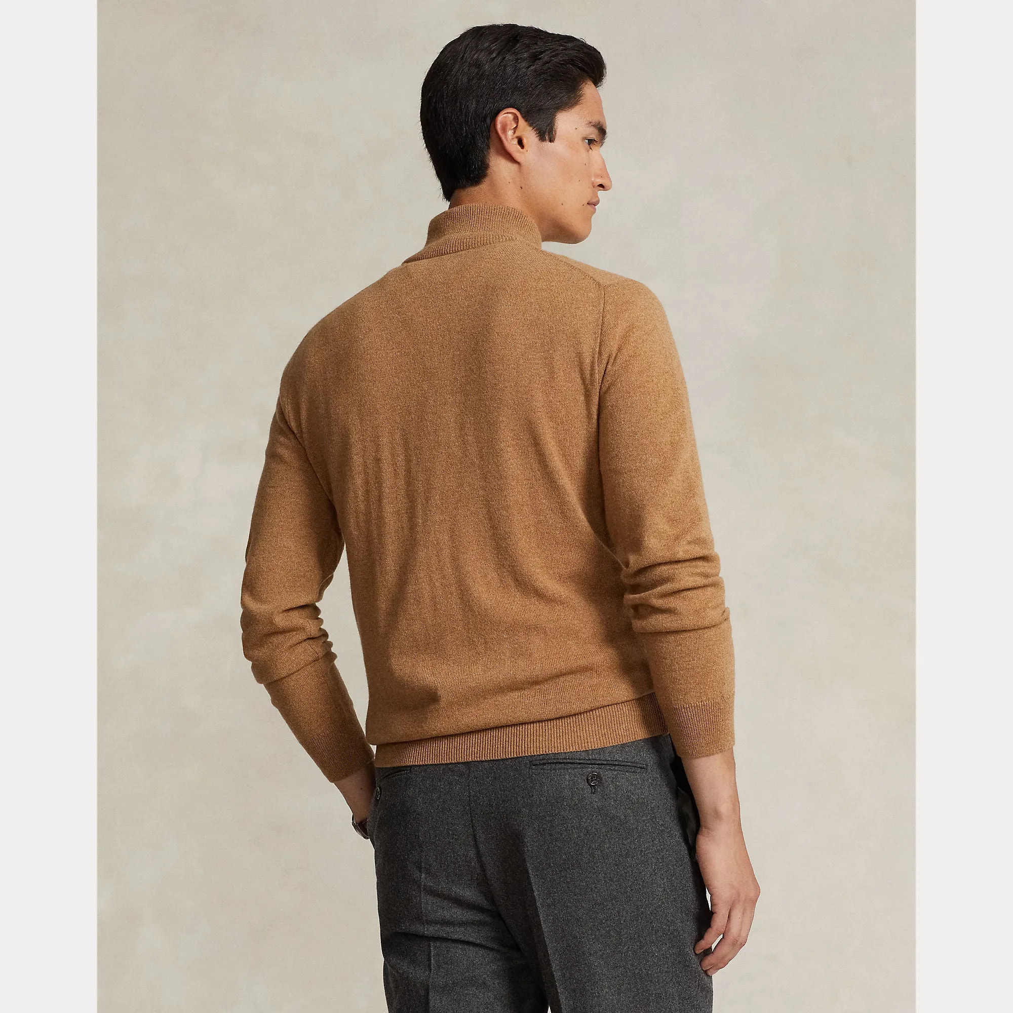 WOOL QUARTER-ZIP SWEATER