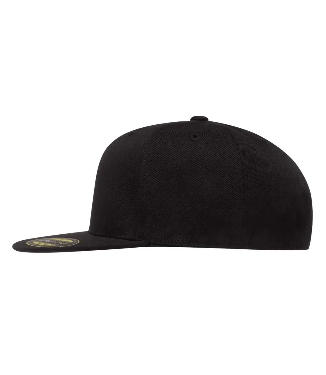 Yupoong Flexfit Unisex Premium 210 Fitted Flat Peak Cap (Black) - UTRW4163