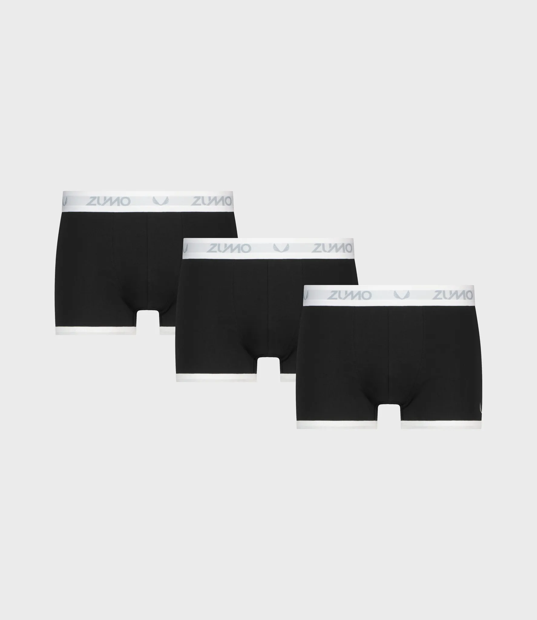 Zumo Slim Fit Underwear LEROY-CONTRAST BlackWhite 3 Pack